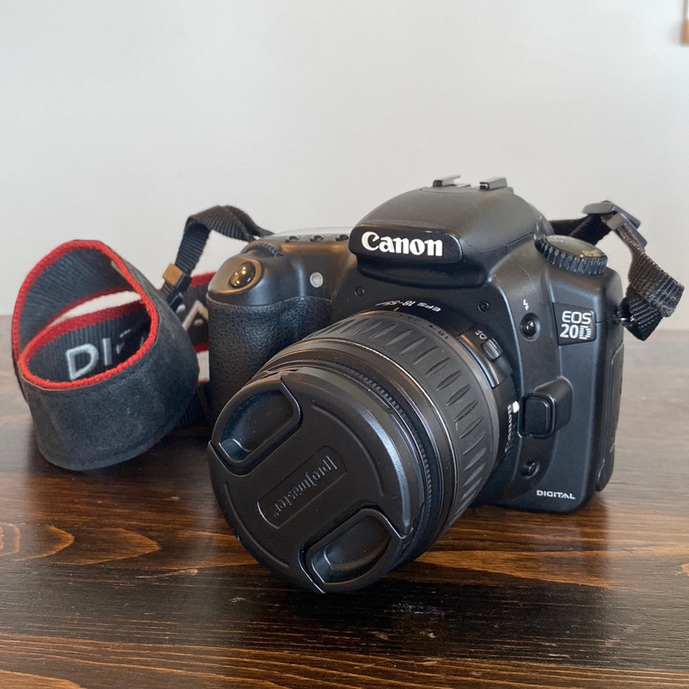 Used Canon EOS 20D with 18-55 mm lens!! In great condition!